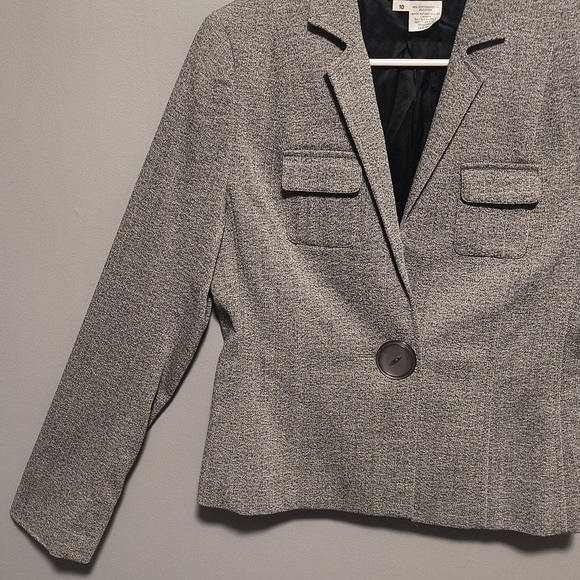 Franco Mirabelli Women's 10 Gray Suit  Jacket - Picture 7 of 9